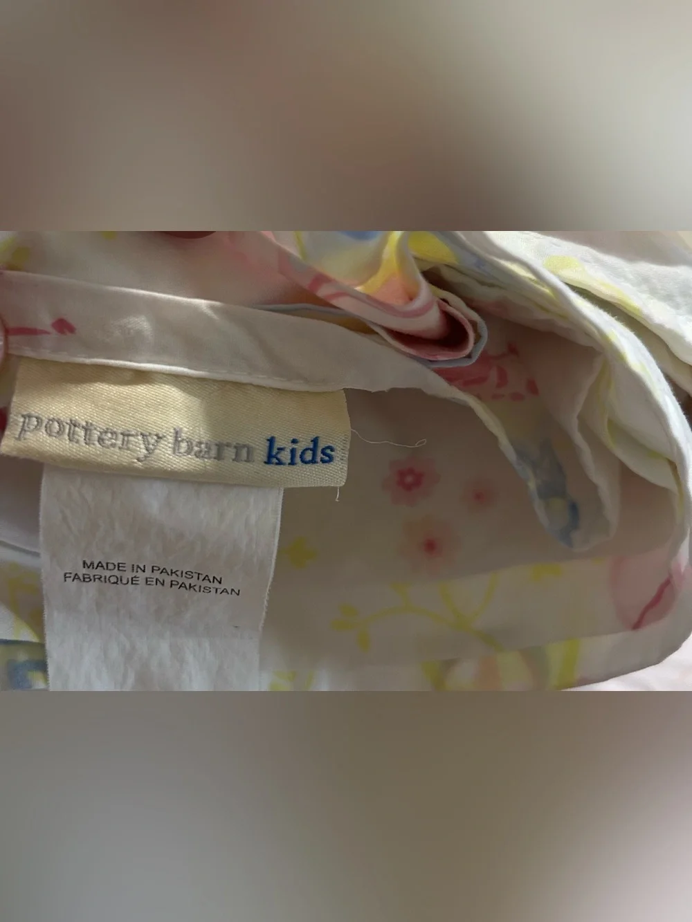 Pottery Barn Kids Girl’s Organic Cotton Butterfly Queen Flat & Fitted Sheet READ